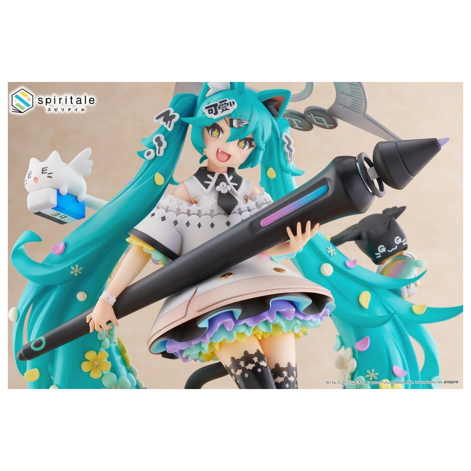 Hatsune Miku x Naoki Saito PVC Statue 1/7 My Figure Making! The Painter Ver. 34 cm Produktfoto