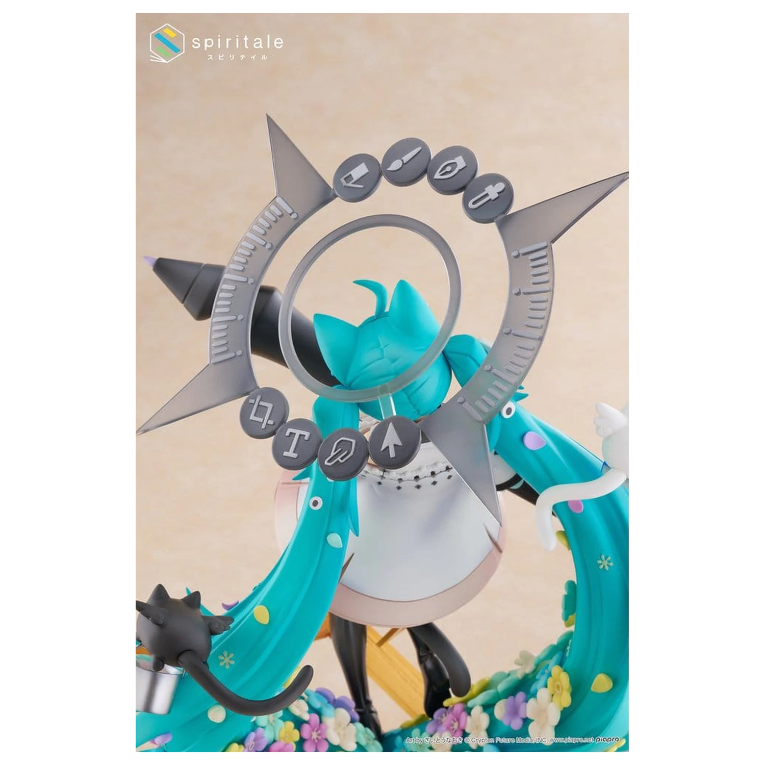 Hatsune Miku x Naoki Saito PVC Statue 1/7 My Figure Making! The Painter Ver. 34 cm Produktfoto