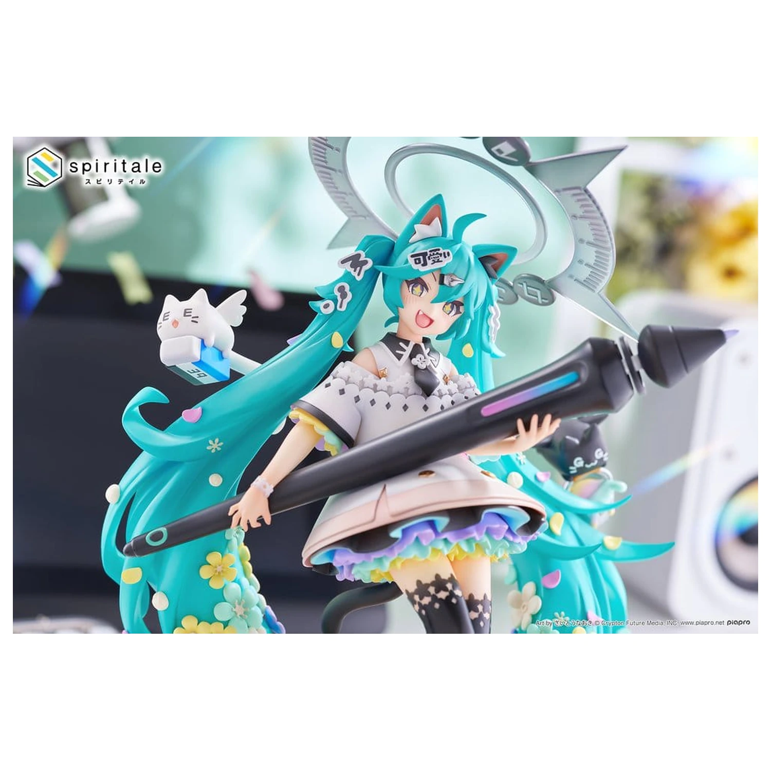 Hatsune Miku x Naoki Saito PVC Statue 1/7 My Figure Making! The Painter Ver. 34 cm Produktfoto