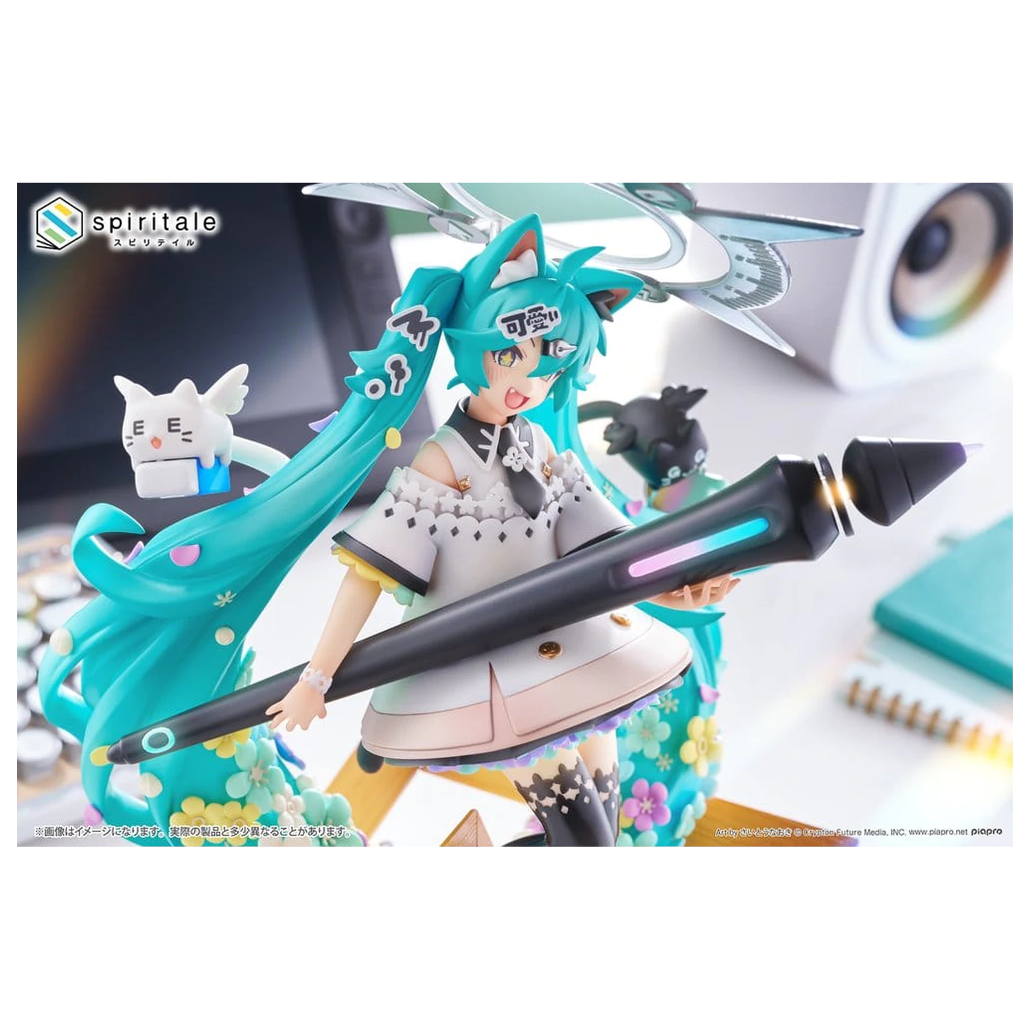 Hatsune Miku x Naoki Saito PVC Statue 1/7 My Figure Making! The Painter Ver. 34 cm Produktfoto