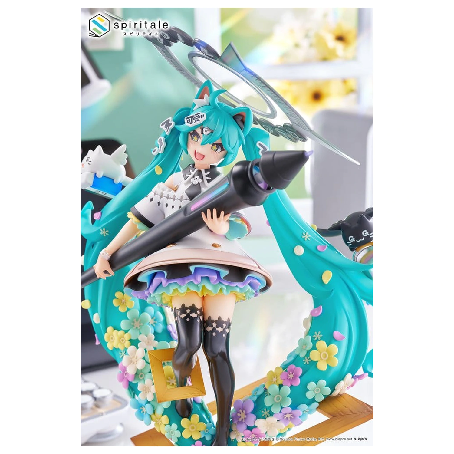 Hatsune Miku x Naoki Saito PVC Statue 1/7 My Figure Making! The Painter Ver. 34 cm Produktfoto