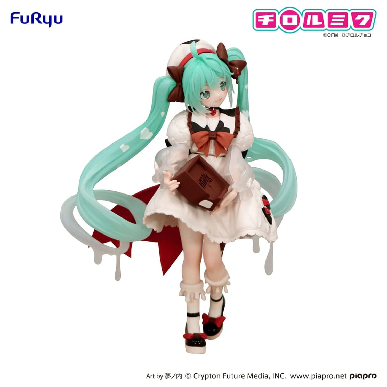 Hatsune Miku x Tirol Choco Trio-Try-iT PVC Statue Hatsune Miku Milk Ver. 18 cm Produktfoto