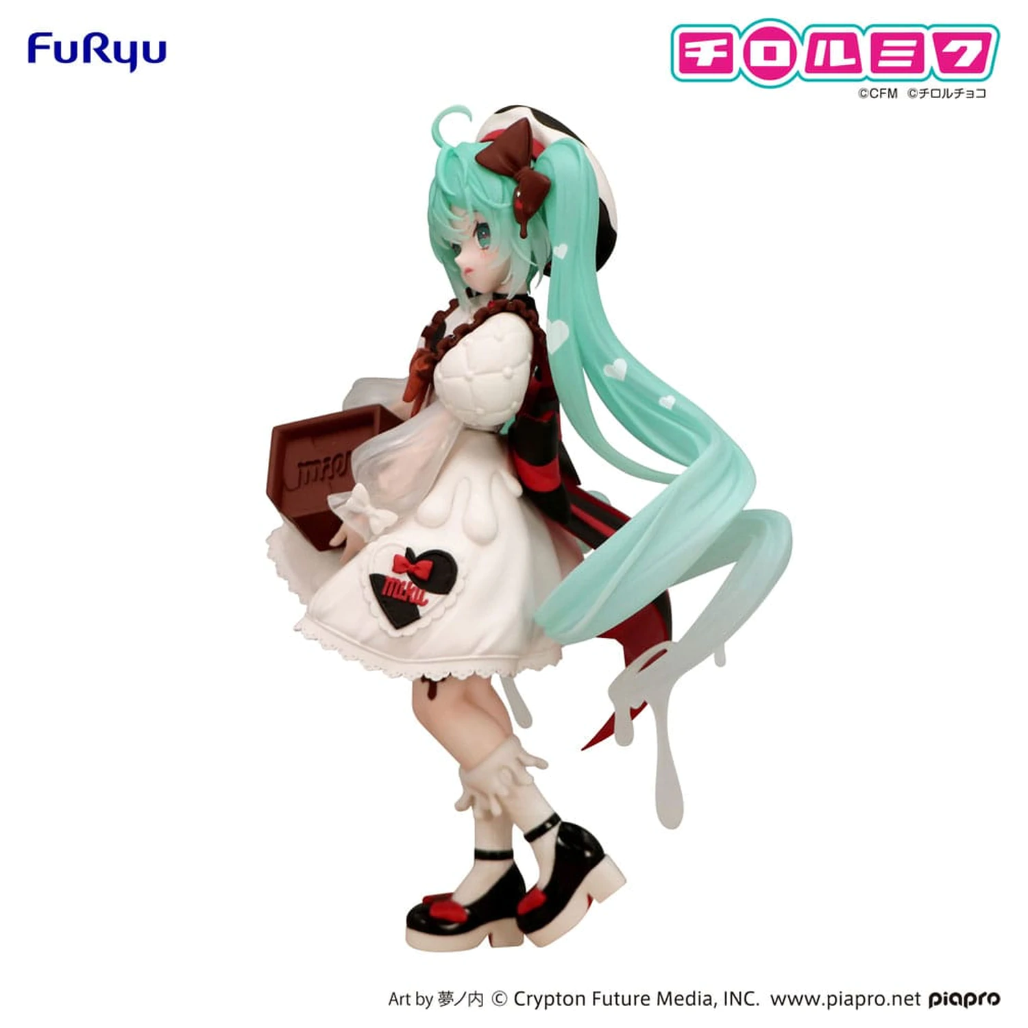 Hatsune Miku x Tirol Choco Trio-Try-iT PVC Statue Hatsune Miku Milk Ver. 18 cm Produktfoto