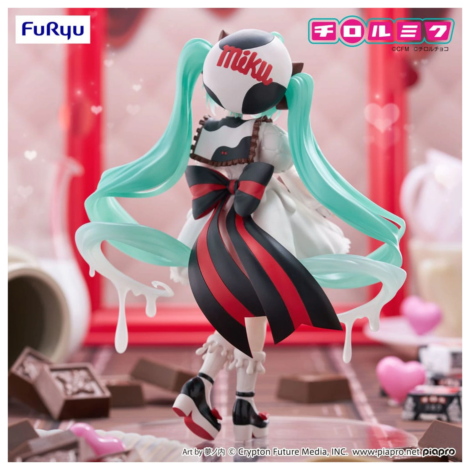 Hatsune Miku x Tirol Choco Trio-Try-iT PVC Statue Hatsune Miku Milk Ver. 18 cm Produktfoto