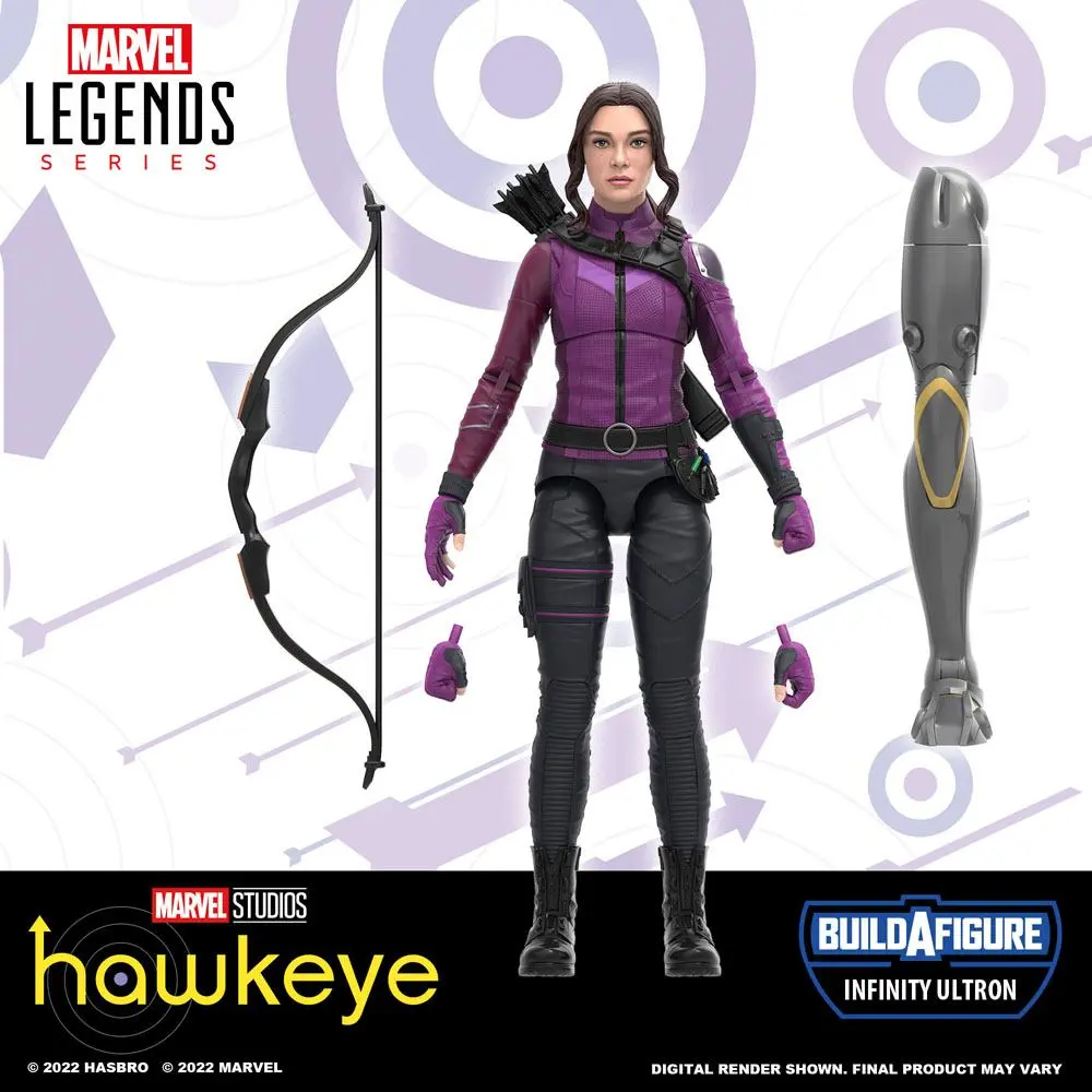 Hawkeye Marvel Legends Series Actionfigur 2022 Infinity Ultron BAF: Kate Bishop 15 cm Produktfoto