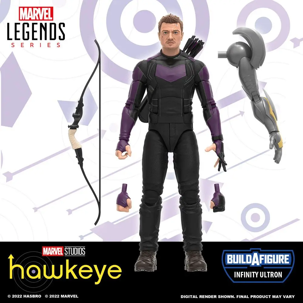 Hawkeye Marvel Legends Series Actionfigur 2022 Infinity Ultron BAF: Marvel's Hawkeye 15 cm Produktfoto