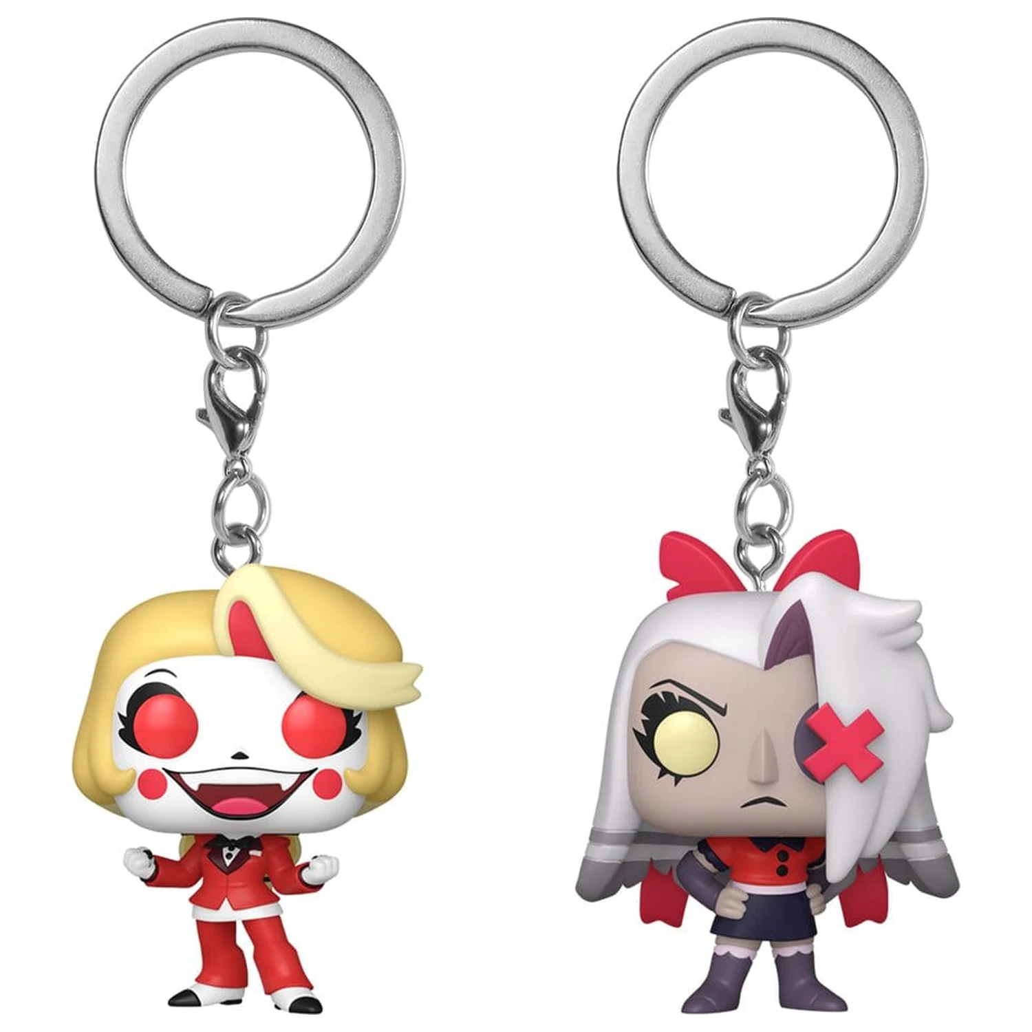 Hazbin Hotel Funko POP! Vinyl Schlüsselanhänger 2er-Pack Charlie & Vaggie 4 cm Produktfoto