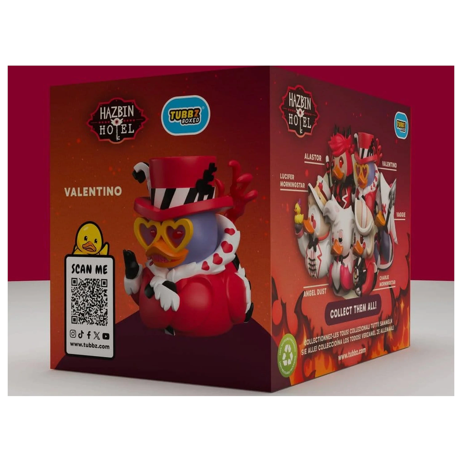 Hazbin Hotel Tubbz PVC Figur Valentino Boxed Edition 10 cm Produktfoto