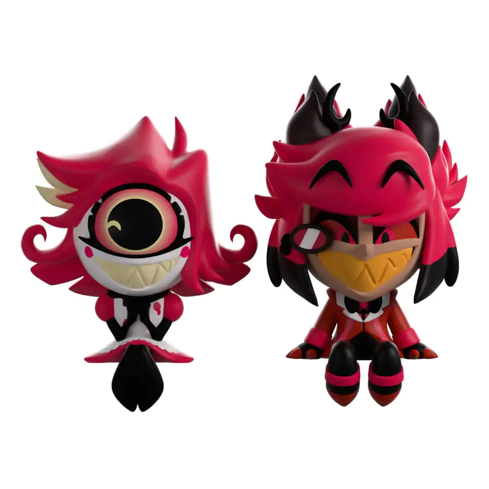 Hazbin Hotel Vinylfiguren Alastor & Niffty Monitor Buddiez Produktfoto