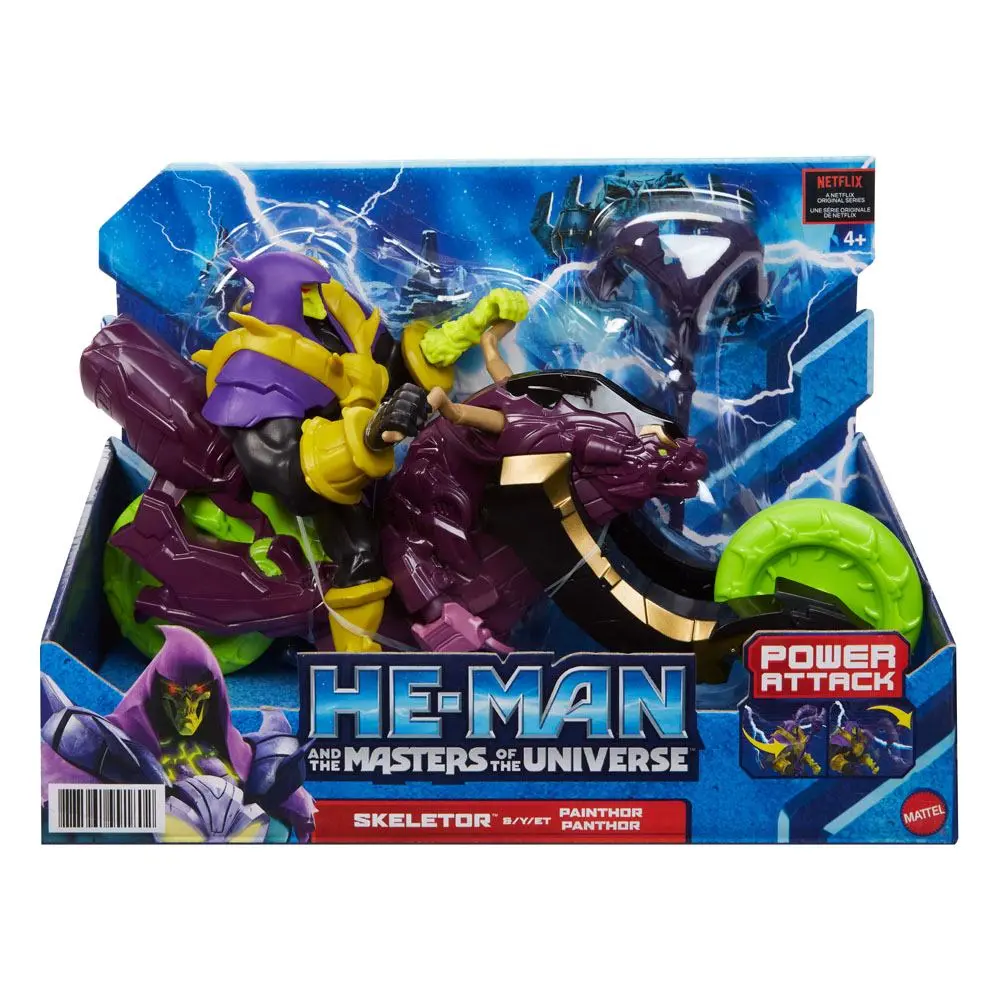 He-Man and the Masters of the Universe Actionfigur mit Fahrzeug 2022 Skeletor &amp; Painthor 14 cm Produktfoto