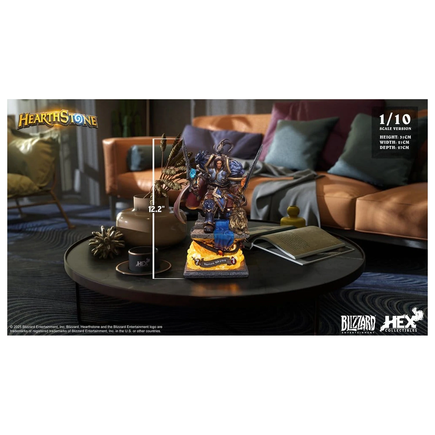 Hearthstone Statue 1/10 Varian Wrynn 31 cm Produktfoto