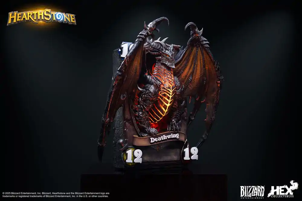 Hearthstone 3D Art Bilderrahmen Statue Deathwing 34 cm Produktfoto