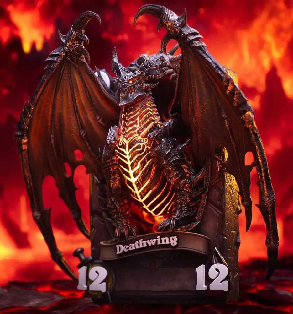 Hearthstone 3D Art Bilderrahmen Statue Deathwing 34 cm Produktfoto