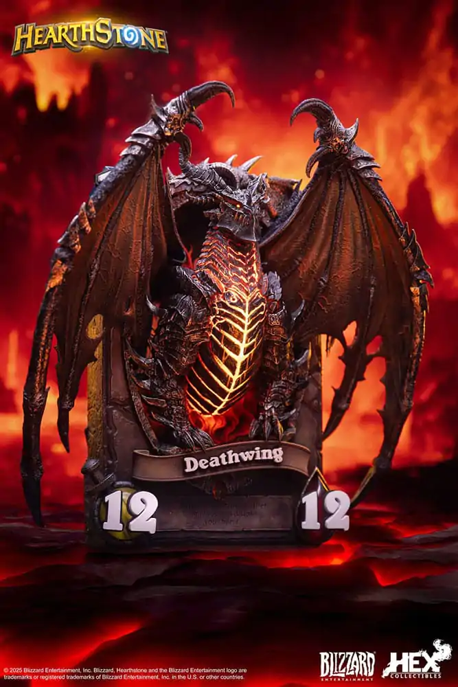 Hearthstone 3D Art Bilderrahmen Statue Deathwing 34 cm Produktfoto