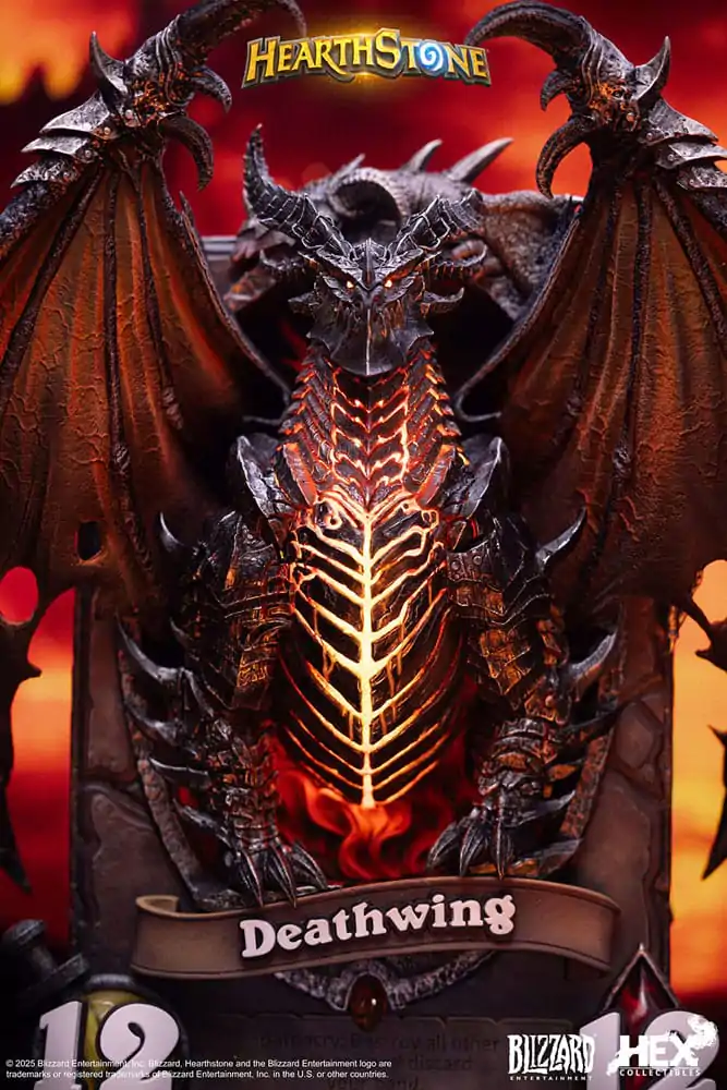Hearthstone 3D Art Bilderrahmen Statue Deathwing 34 cm Produktfoto
