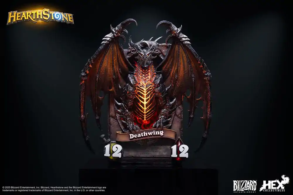 Hearthstone 3D Art Bilderrahmen Statue Deathwing 34 cm Produktfoto