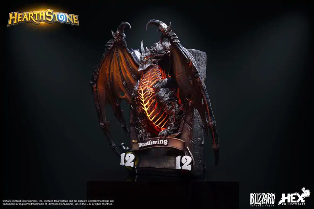 Hearthstone 3D Art Bilderrahmen Statue Deathwing 34 cm Produktfoto