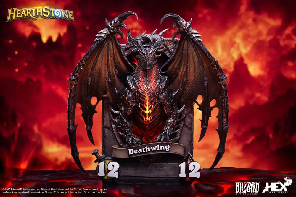 Hearthstone 3D Art Bilderrahmen Statue Deathwing 34 cm Produktfoto