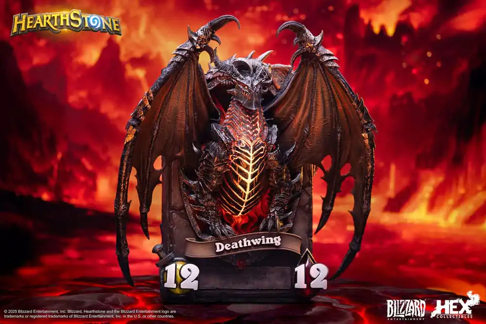 Hearthstone 3D Art Bilderrahmen Statue Deathwing 34 cm Produktfoto