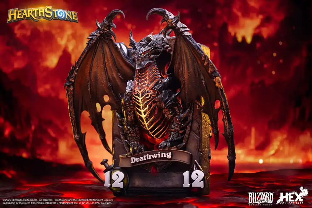 Hearthstone 3D Art Bilderrahmen Statue Deathwing 34 cm Produktfoto