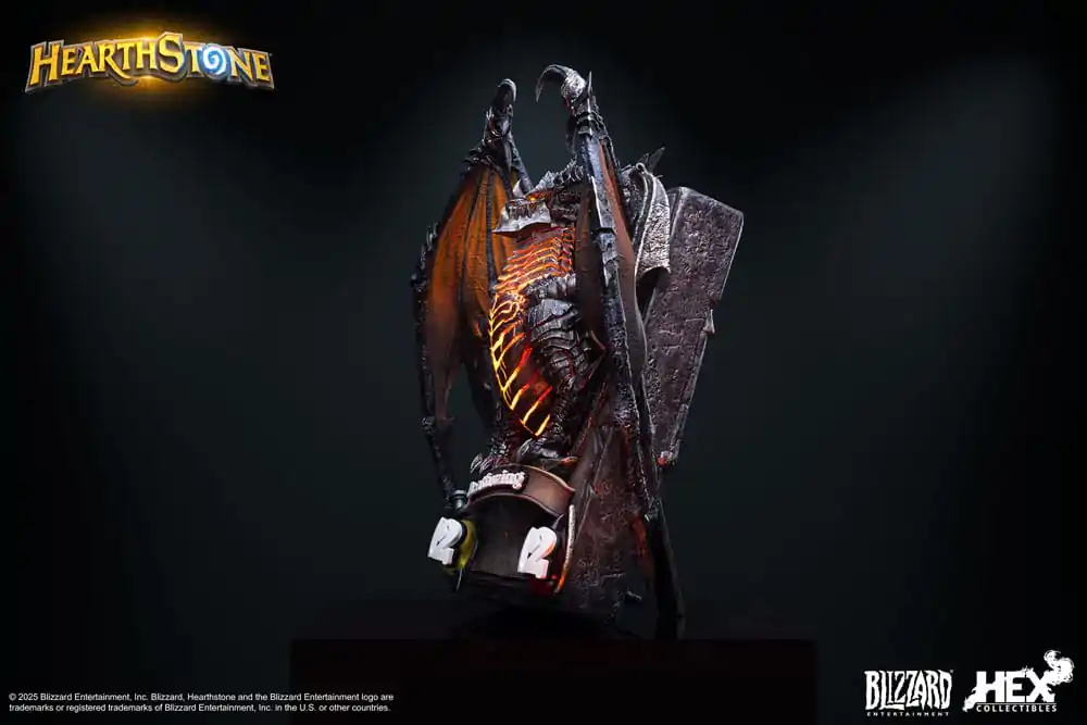 Hearthstone 3D Art Bilderrahmen Statue Deathwing 34 cm Produktfoto