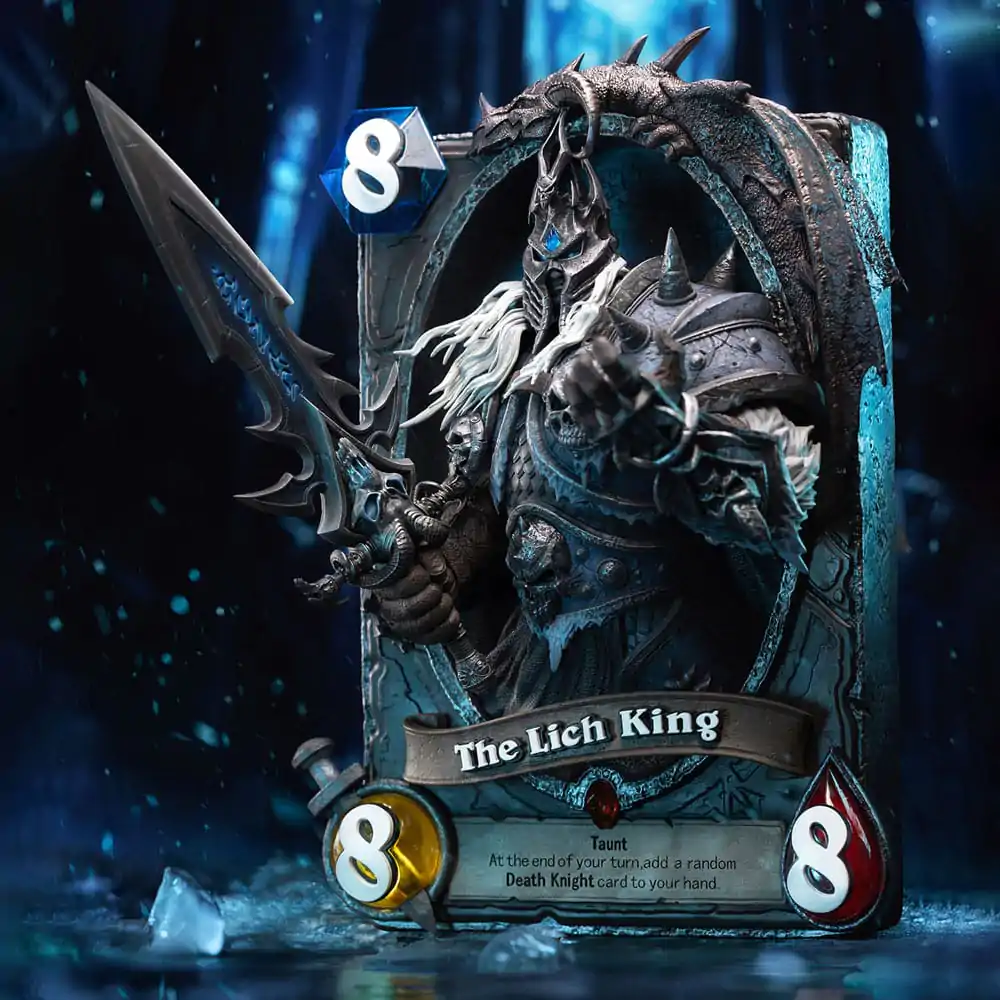 Hearthstone 3D Kunst Rahmen Statue The Lich King 31 cm Produktfoto