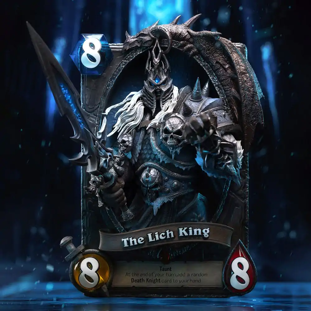 Hearthstone 3D Kunst Rahmen Statue The Lich King 31 cm Produktfoto