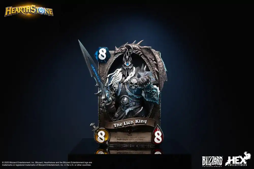 Hearthstone 3D Kunst Rahmen Statue The Lich King 31 cm Produktfoto