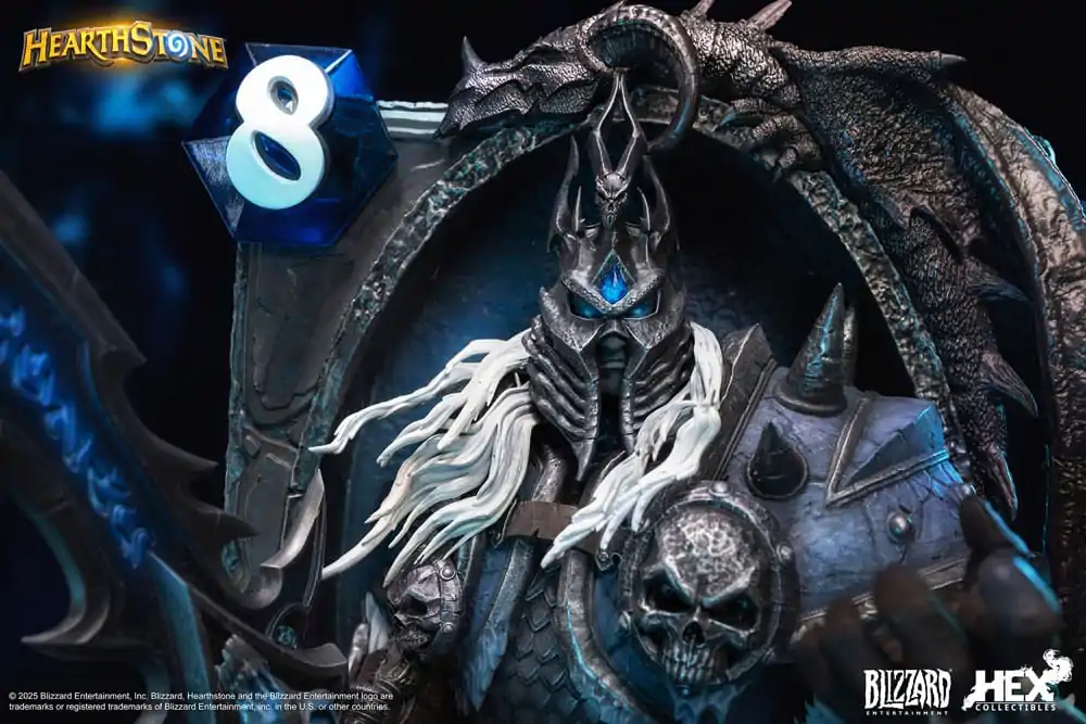 Hearthstone 3D Kunst Rahmen Statue The Lich King 31 cm Produktfoto