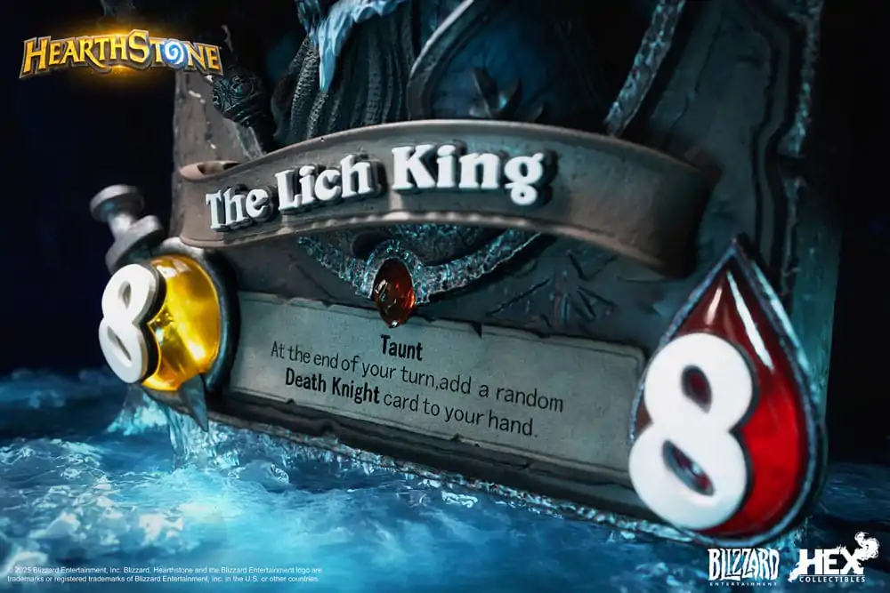 Hearthstone 3D Kunst Rahmen Statue The Lich King 31 cm Produktfoto