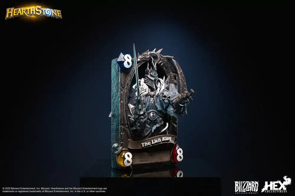 Hearthstone 3D Kunst Rahmen Statue The Lich King 31 cm Produktfoto