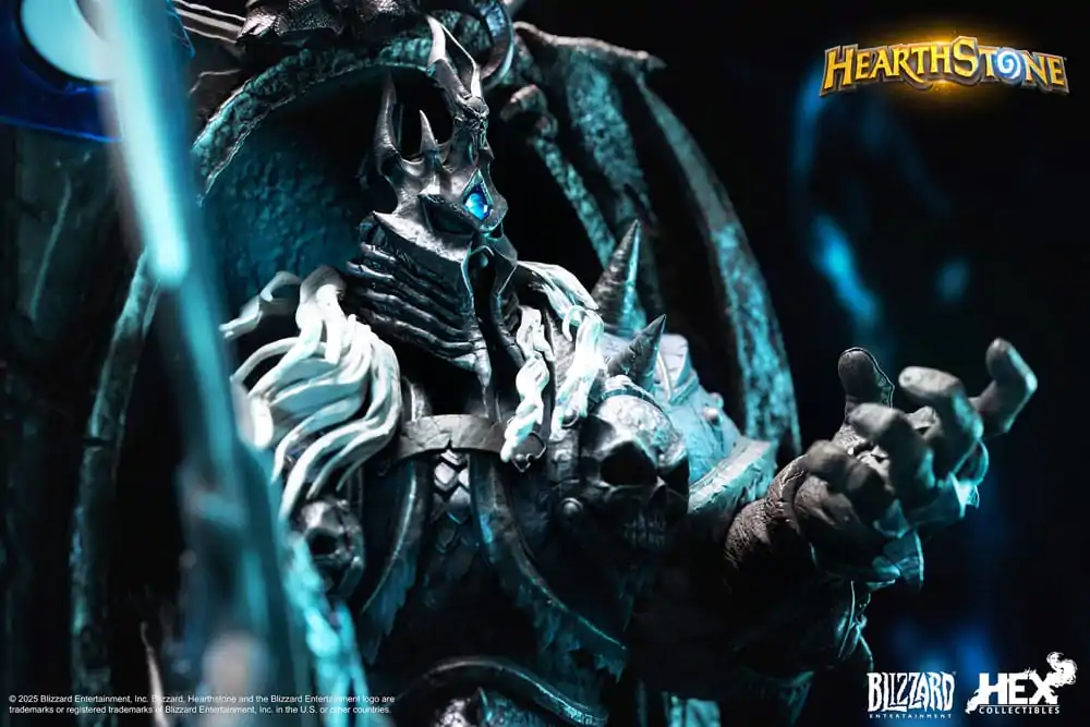 Hearthstone 3D Kunst Rahmen Statue The Lich King 31 cm Produktfoto