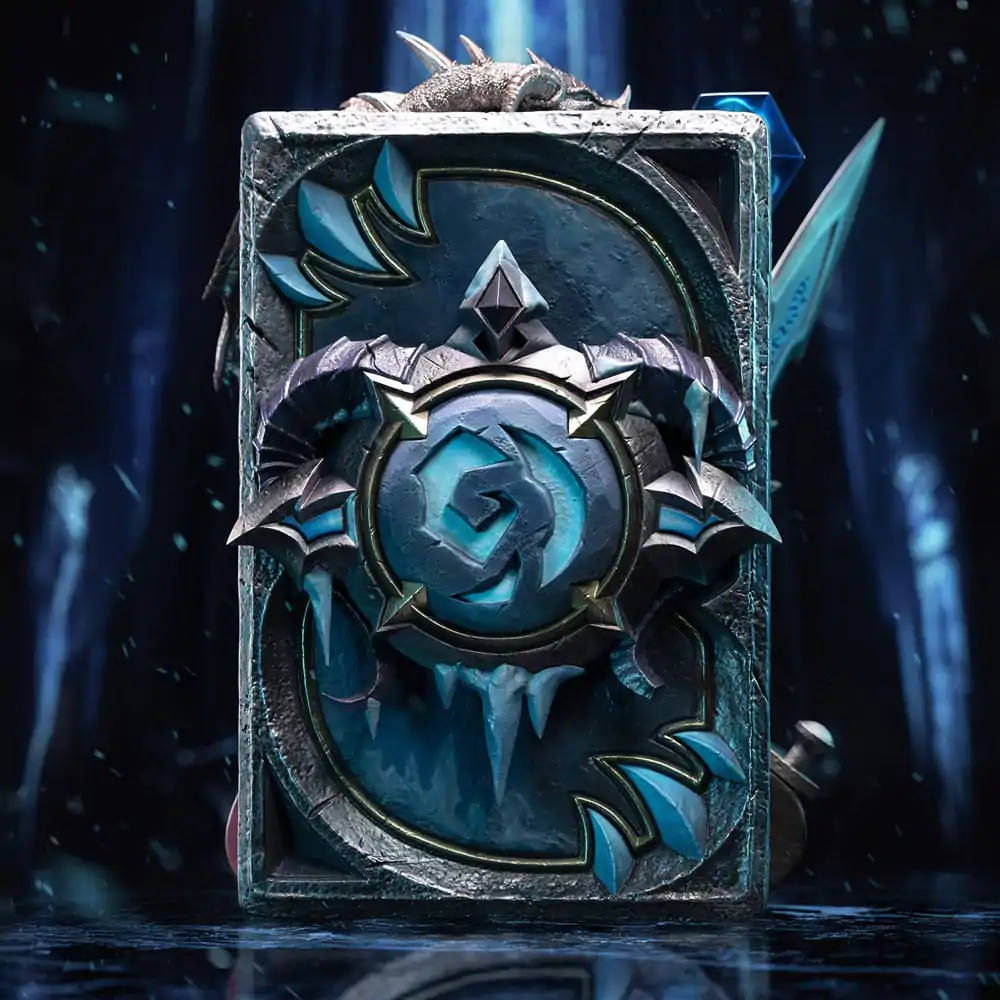 Hearthstone 3D Kunst Rahmen Statue The Lich King 31 cm Produktfoto