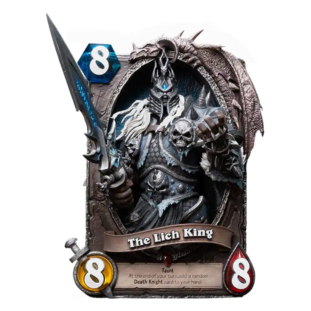 Hearthstone 3D Kunst Rahmen Statue The Lich King 31 cm Produktfoto
