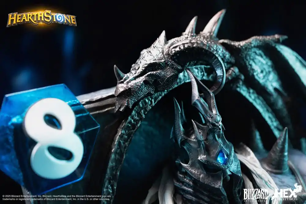 Hearthstone 3D Kunst Rahmen Statue The Lich King 31 cm Produktfoto