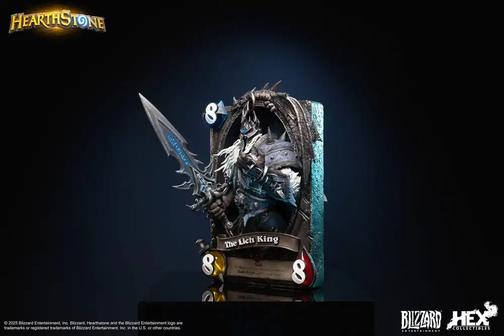 Hearthstone 3D Kunst Rahmen Statue The Lich King 31 cm Produktfoto