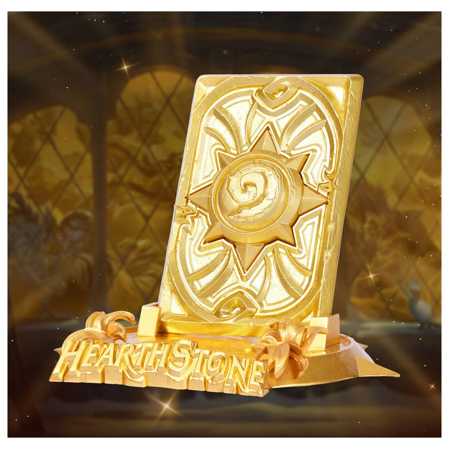 Hearthstone Replik goldener Feier-Kartenrücken 10 cm Produktfoto