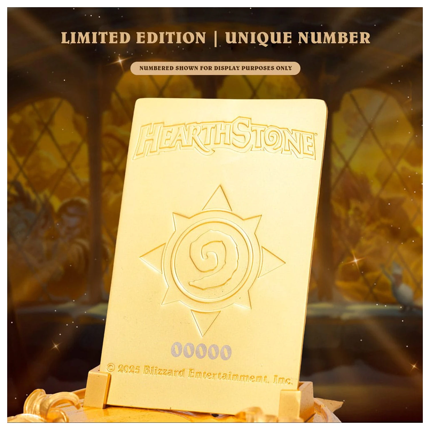 Hearthstone Replik goldener Feier-Kartenrücken 10 cm Produktfoto