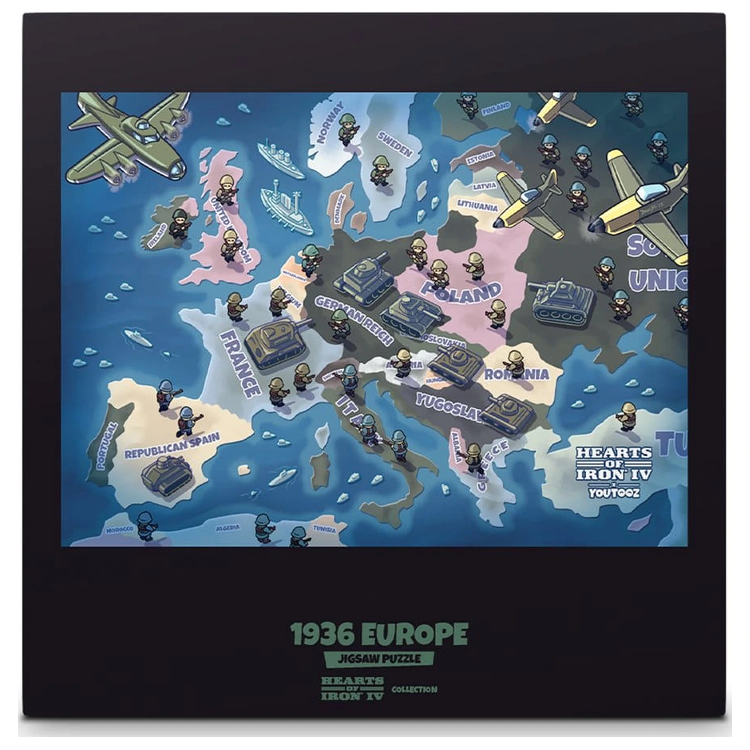Hearts of Iron Puzzle 1936 Europa Produktfoto