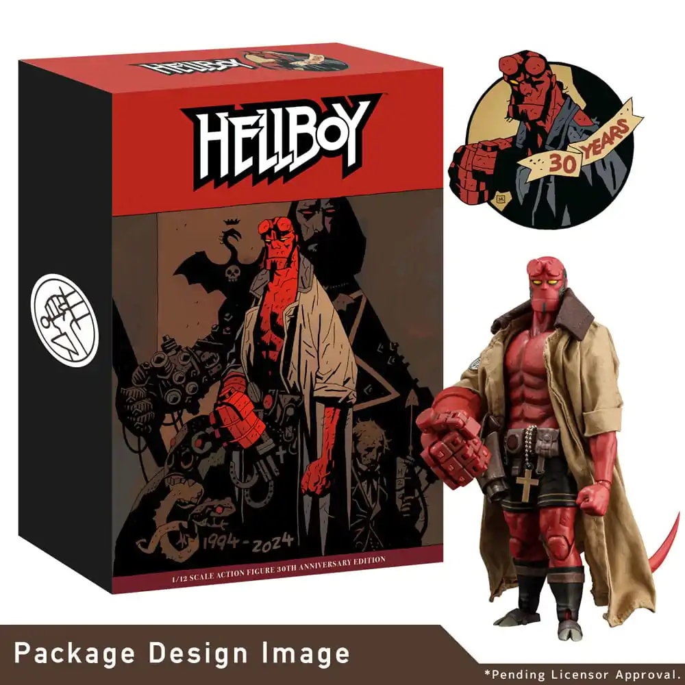 Hellboy Actionfigur 1/12 Hellboy 30th Anniversary Edition 19 cm termékfotó