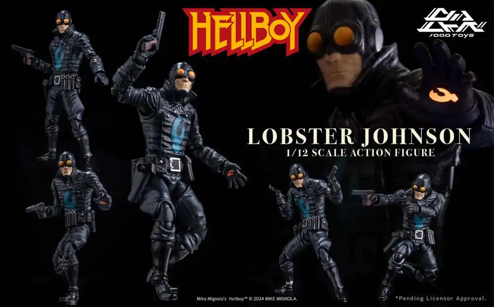 Hellboy Actionfigur 1/12 Lobster Johnson 17 cm termékfotó