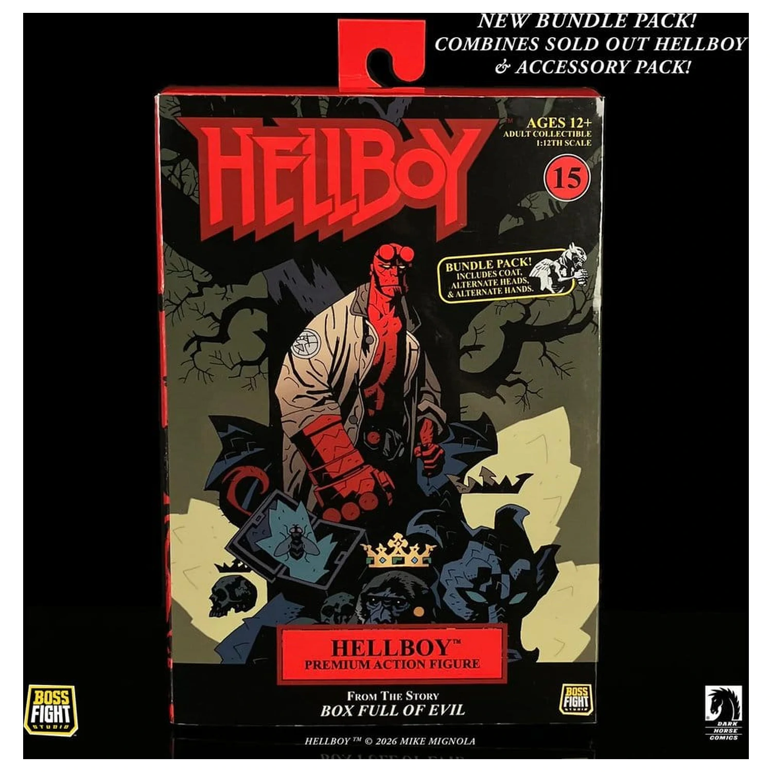 Hellboy Actionfigur Maßstab 1/12 Bündel-Packung Produktfoto