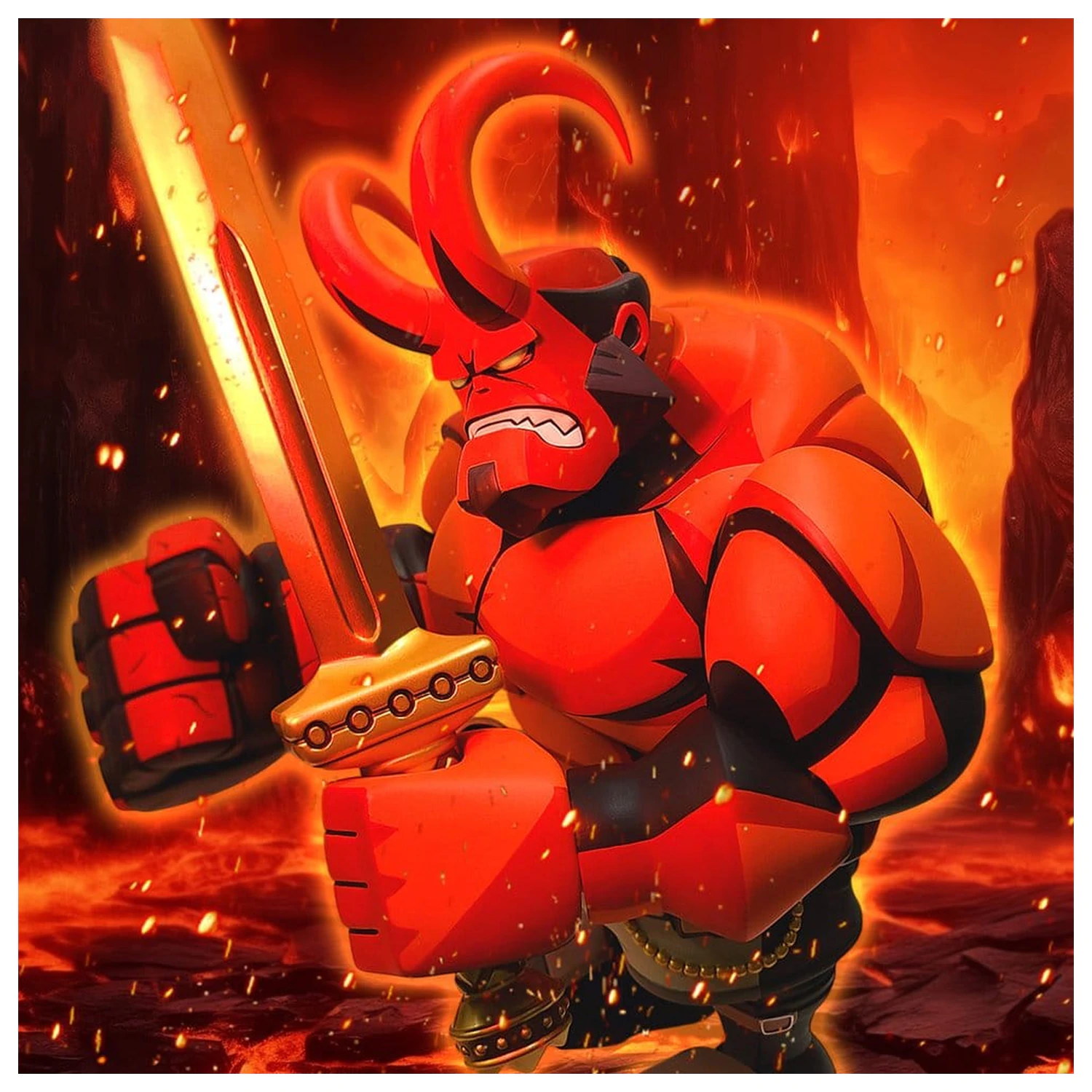 Hellboy Bulkyz Vinyl Figur 29 cm Produktfoto