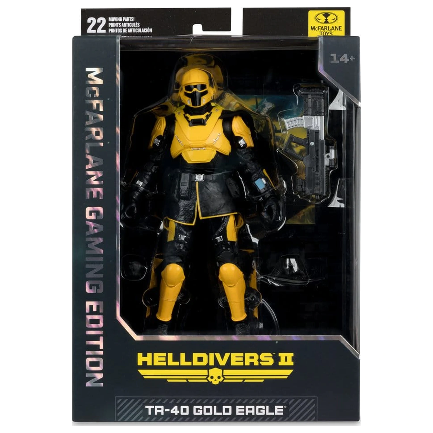 Helldivers II McFarlane Gaming Edition Actionfigur T4-40 Gold Eagle 18 cm Produktfoto
