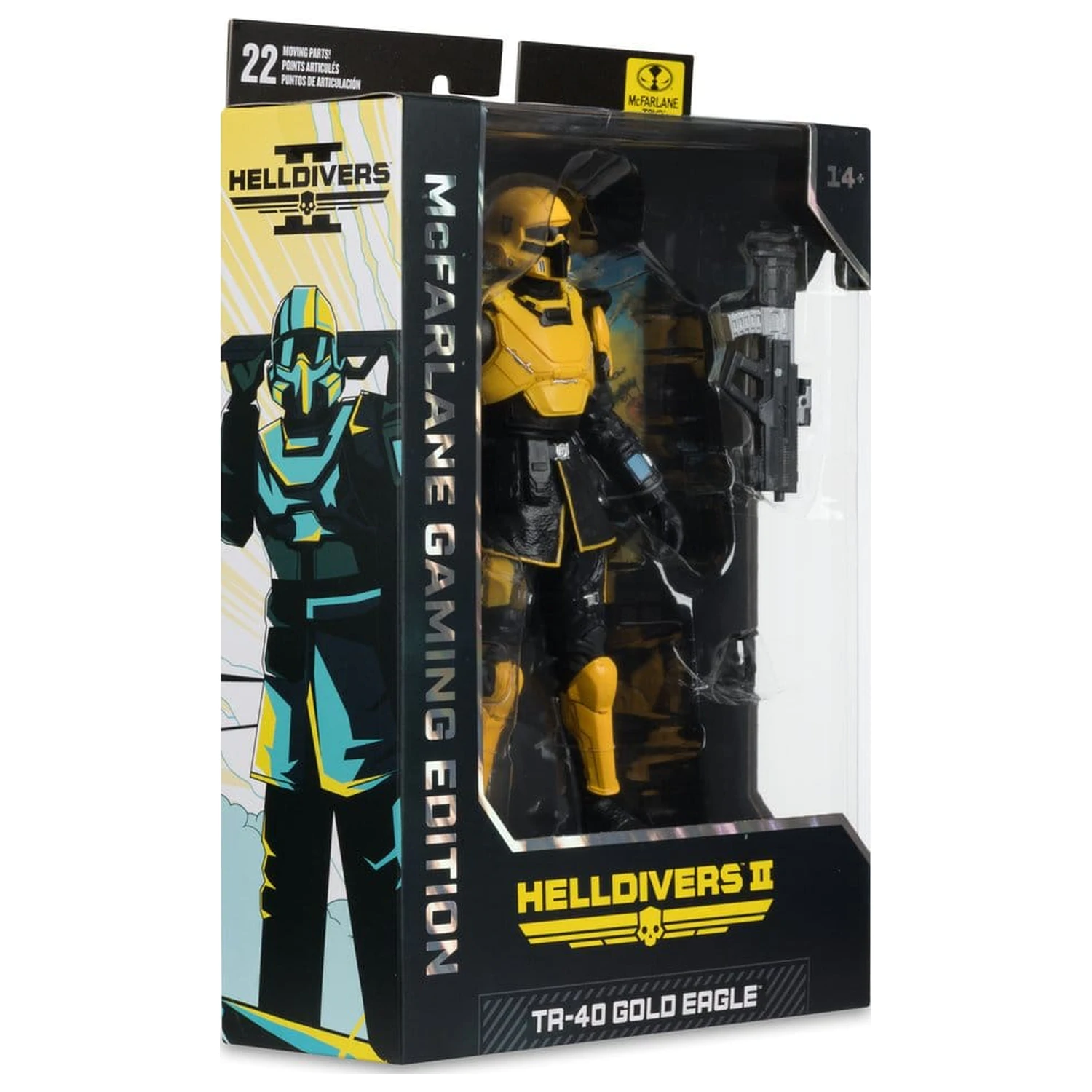 Helldivers II McFarlane Gaming Edition Actionfigur T4-40 Gold Eagle 18 cm Produktfoto