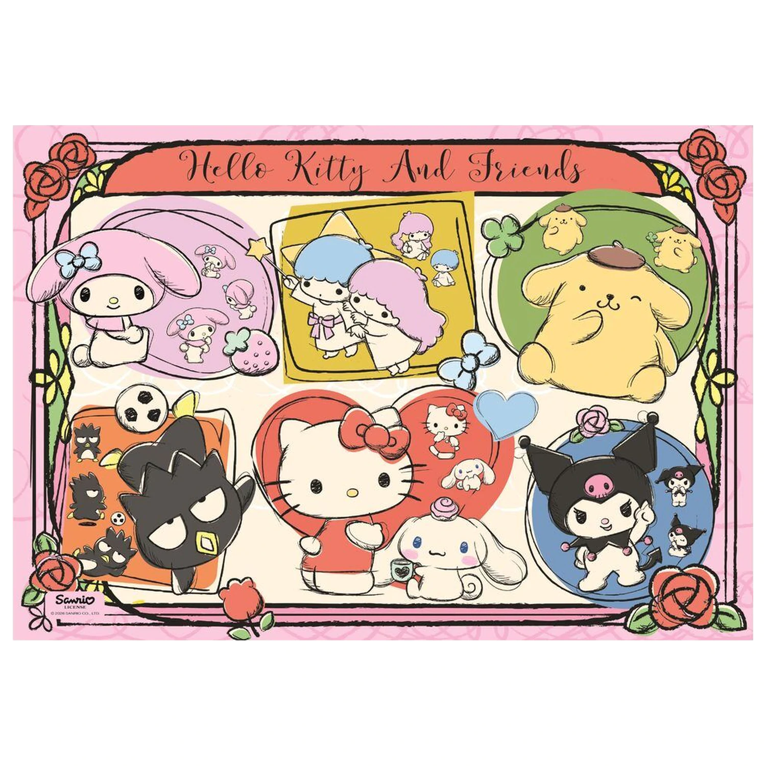 Hello Kitty 2 Puzzle 1000 Teile Produktfoto