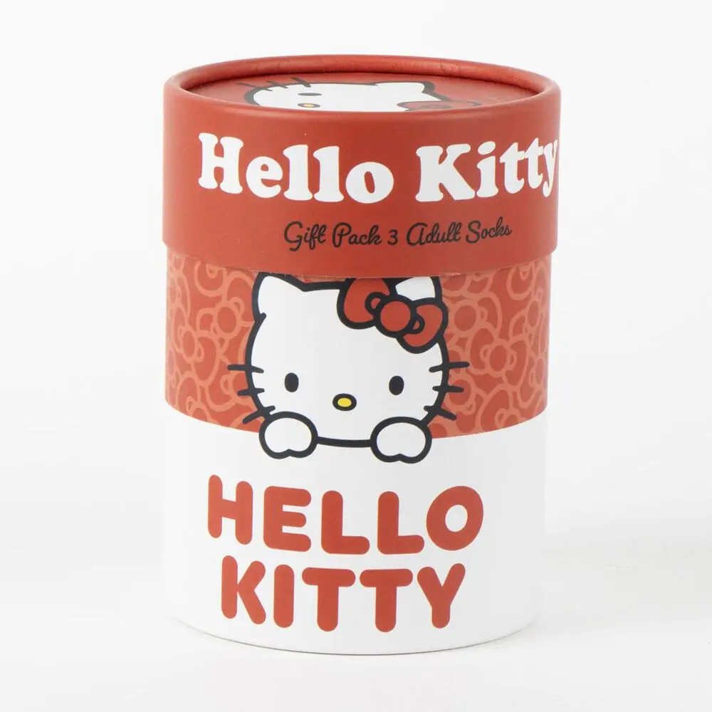 Hello Kitty 3er Pack erwachsen Socken Produktfoto