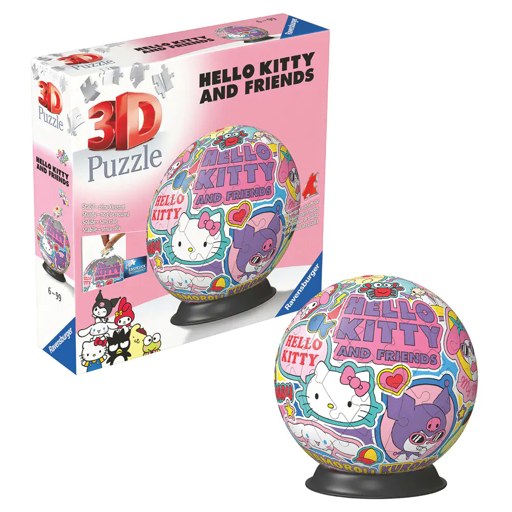 Hello Kitty 3D Puzzle 72-teilig Produktfoto