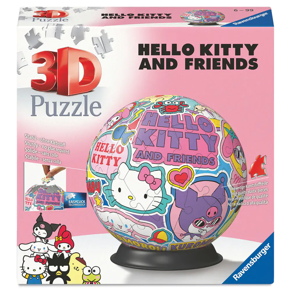 Hello Kitty 3D Puzzle 72-teilig Produktfoto