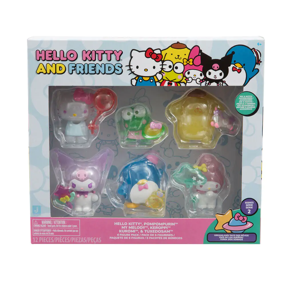 Hello Kitty 6-er Pack Figuren 5cm Produktfoto